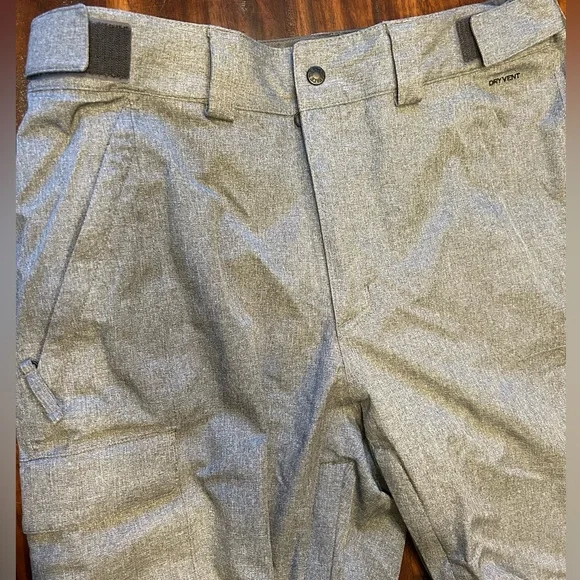 The North Face Light Gray Freedom ski/snowboard Pants - Picture 3 of 6